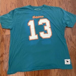 Miami Dolphins Mitchell & Ness Teal Dolphins  Marino Jersey T-Shirt